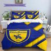 Hellas Verona FC  Pattern Bedding Quilt Set  Home Decoration  Gift (1 * duvet cover + 2 * pillowcase  without core)