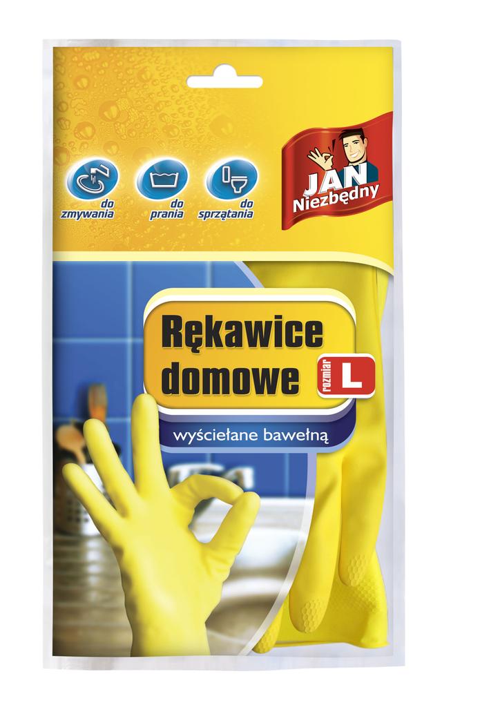 Jan Niezbędny Rękawice Gospodarcze Lateksowe Rozmiar L 1 Szt.