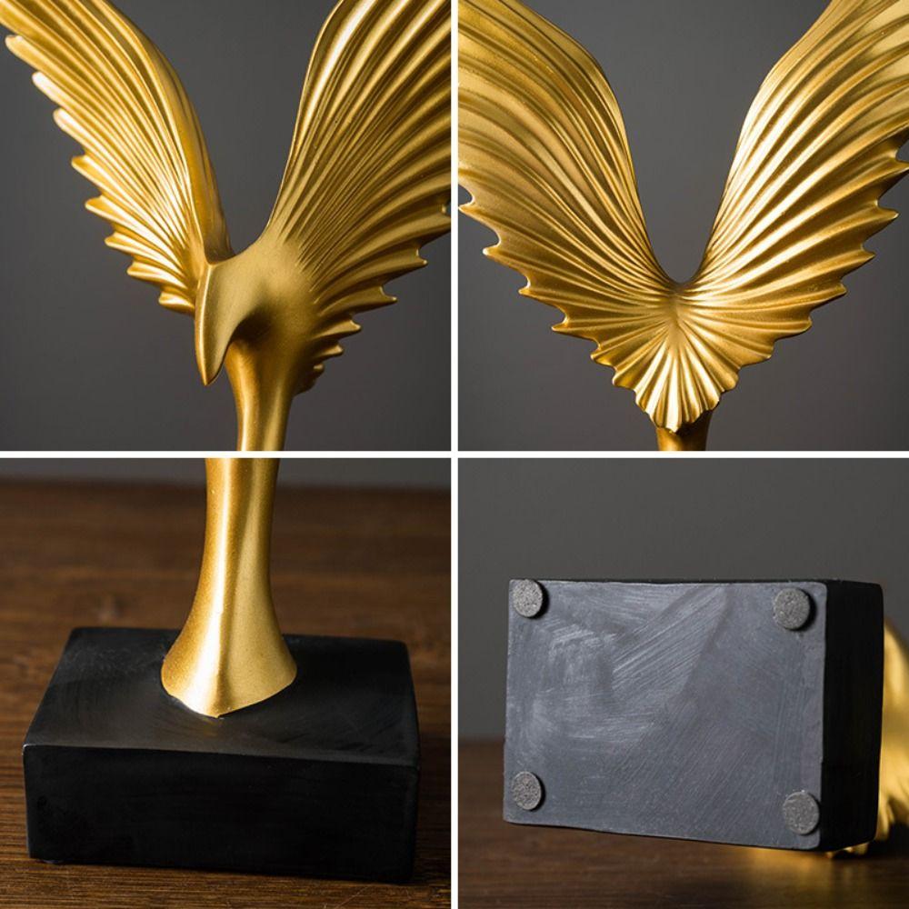 Gifts Bookcase Decoration Eagle  Ornaments Resin Crafts Animal Wings Statue Desktop Ornaments