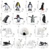 Realistic Arctic Animal Figurine Set With Polar Bear And Penguin For Desk Decoration