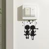 Valentine‘s Day Swinging Couple Switch Plate Sticker Romantic Home Decor Self-Adhesive Removable Decal