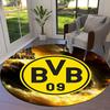 Borussia Custom Name Round Area Rug,Carpet Rug for Living Room Bedroom Sofa Playroom Decor,Non-slip Floor Mat