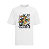 Solve Yourself Rubiks Cube  Zauberwürfel 80s Herren T-Shirt Baumwolle