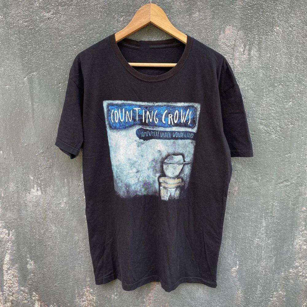 Counting Crows Somewhere Under Wonderland Tour Black Unisex Tshirt PP2501 M
