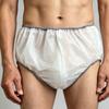 Adult Incontinence Pants with Elastic Waist and Leak Protection - Disposable PE Plastic Underwear Cover and Urine Barrier Diapers