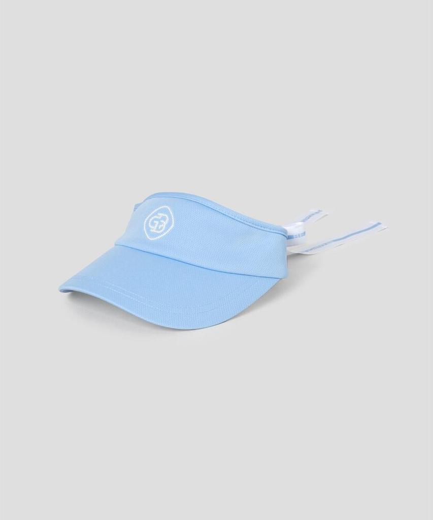 Binpolaegseseoli Women'S Ribbon Point Sun Visor Sky Blue