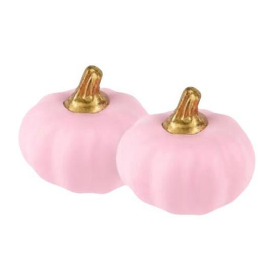 6/12 stk Skum Gresskarpynt Realistisk Design Rosa Gresskar Halloween-statue Inspirerende Hjemmedekorasjon