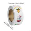 500Pcs Christmas Stickers Roll Envelope Seals Round Decorative Labels Gift Sealing for