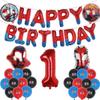 1set Spiderman Balloon Red Spiderman And Friends Aluminum Foil Balloon Baby Shower 1-9 Years Birthday Party Decorations Kids Toy