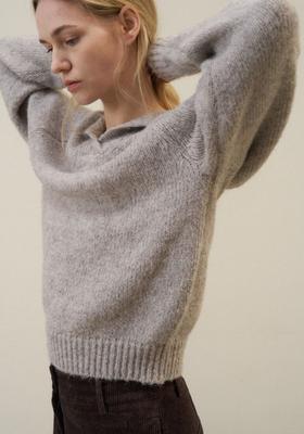 Nobeu Chunky Raglan Knit_Oat Grey