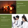 USB Powered Himalayan Gourd Salt Lamp - Warm Light Crystal Decor
