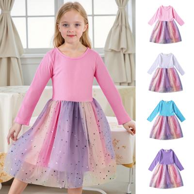 Girls' Long Sleeve Dress - Tulle Party Gown