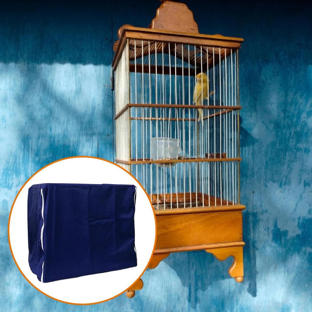 Cage Covers For Pet Birds Breathable Square Light-Blocking Parrot Cage Cover Night Protector For Indoor Home Living Room Playing