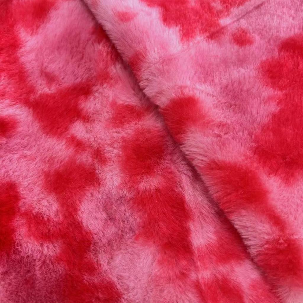 Labubu 3rd Gen Gradient Tie-Dye Plush Toy Bag - Seven-Color Rabbit Fur Fabric