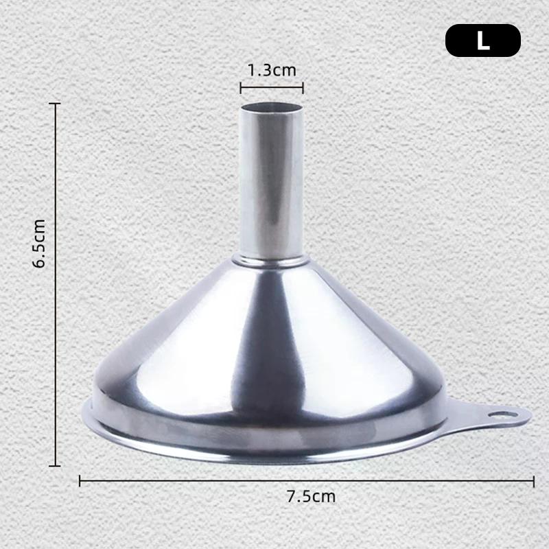 NEW Stainless Steel Kitchen Funnels Set Food Grade Metal Funnels For Filling Bottles Small Funnels For Essential Oil Spices