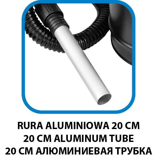 Energy+ 18V Li-ion ash vacuum cleaner, 15L tank, without battery
