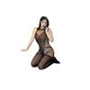 Sexy Sex Stockings Jacquard Backless One-piece Mesh, Chest-wrapped Hollow Open-file One-piece Socks Set