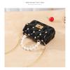 Mini Small Bag New Fashion Pearl Handle Jelly Bags Diamond Nail Plaid Small Handbag