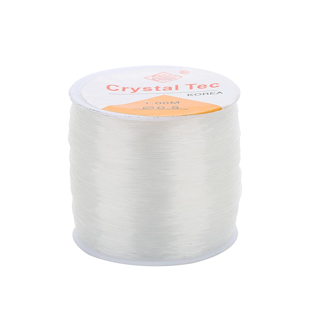 

1Roll 0.4-1.5mm Crystal Elastic Line Beading String Stretch Cords Threads For DIY Beaded Bracelet Necklace Jewelry Accessories