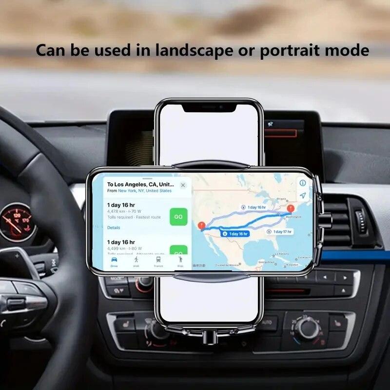 Car Wireless Charger Auto Car Phone Holder Mount 15W Fast Car Wireless Charging Stand for iPhone 15 14 13 Samsung S23 S22 Xiaomi