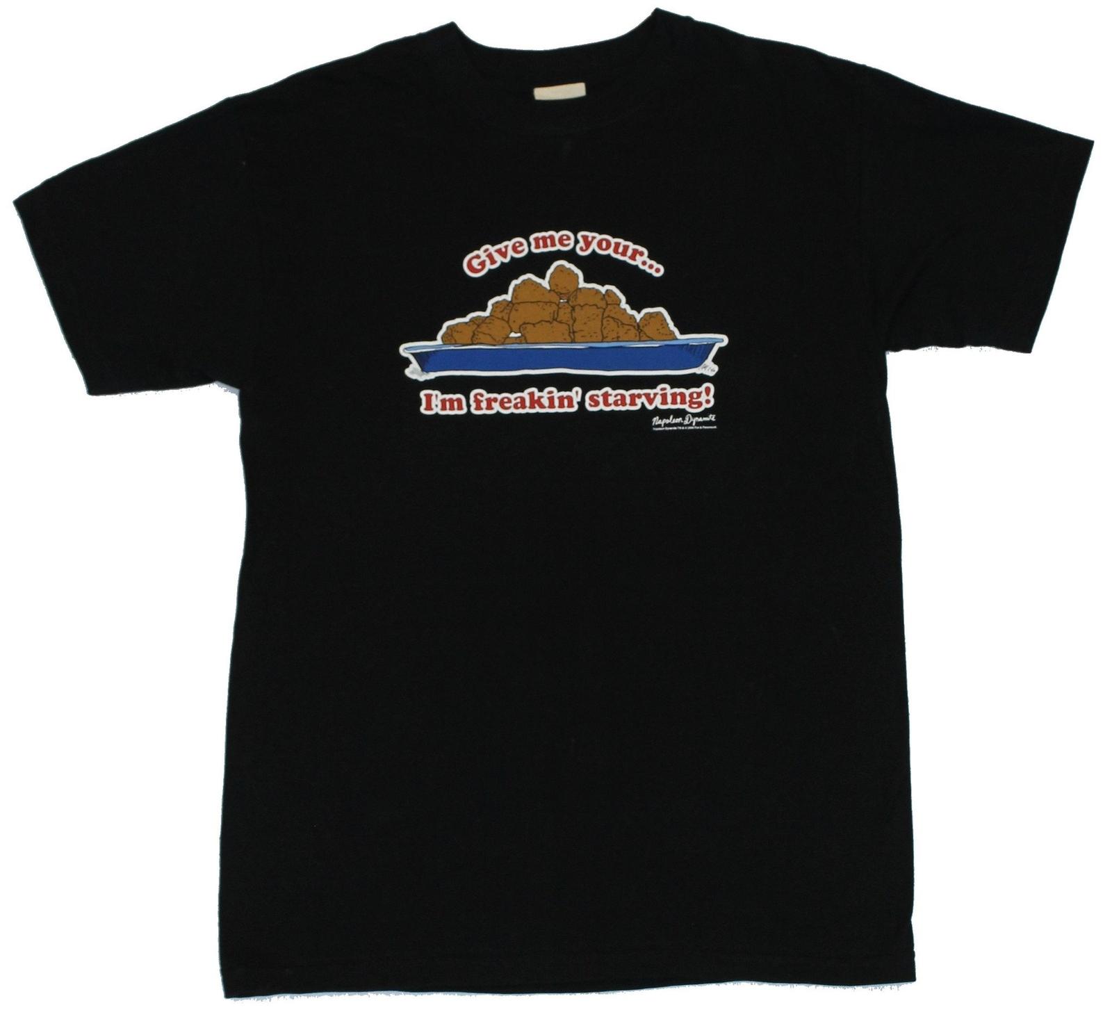Napoleon Dynamite Adult New T-Shirt - Gimmie Your Tots Im Starving Pic on XXL