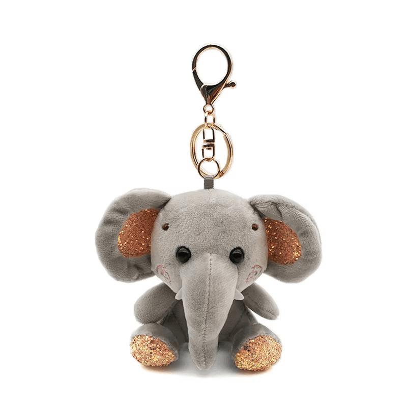 Cute Cartoon Animal Plush Toy Keychain Backpack Keychain Long Leg Frog Bear Lion Bread Dog Teddy Bear Expression Doll Cute Gift