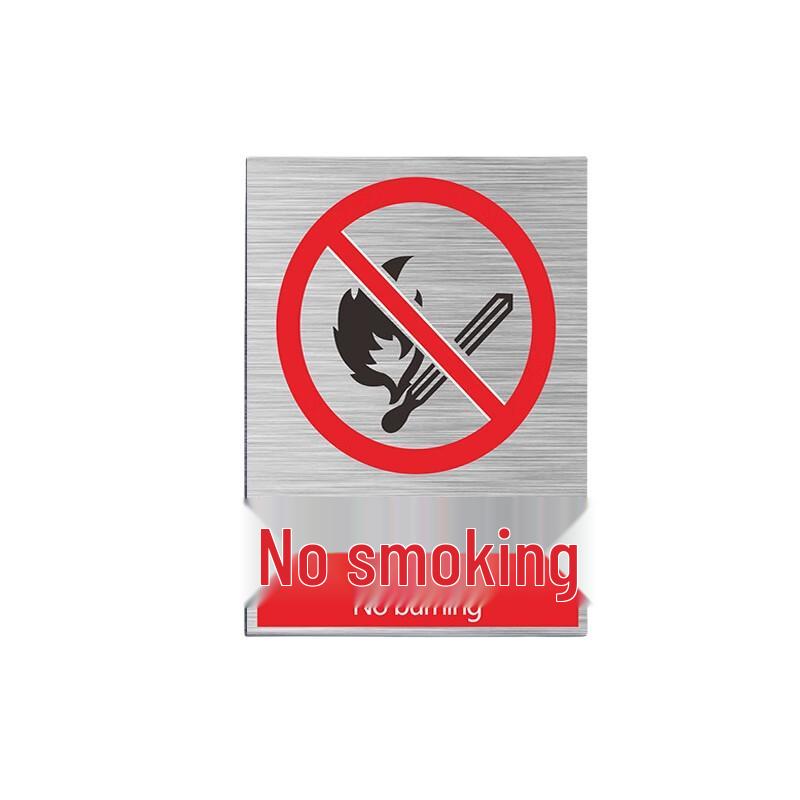 WEZHO Aluminum Reflective  No Smoking  Safety Sign, 2-Pack