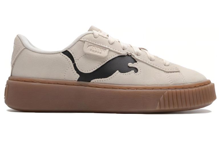 Puma Wmns Suede Platform 'Cutout - Alpine Snow Black'