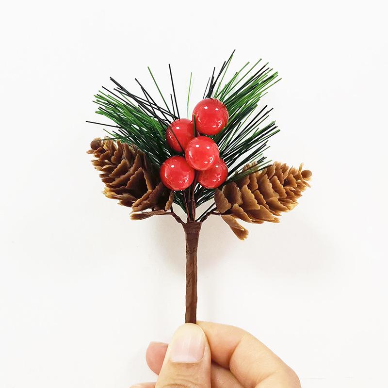 Snowflake Jute Rope & Red Berry Christmas Bouquet DIY Wreath Accessories