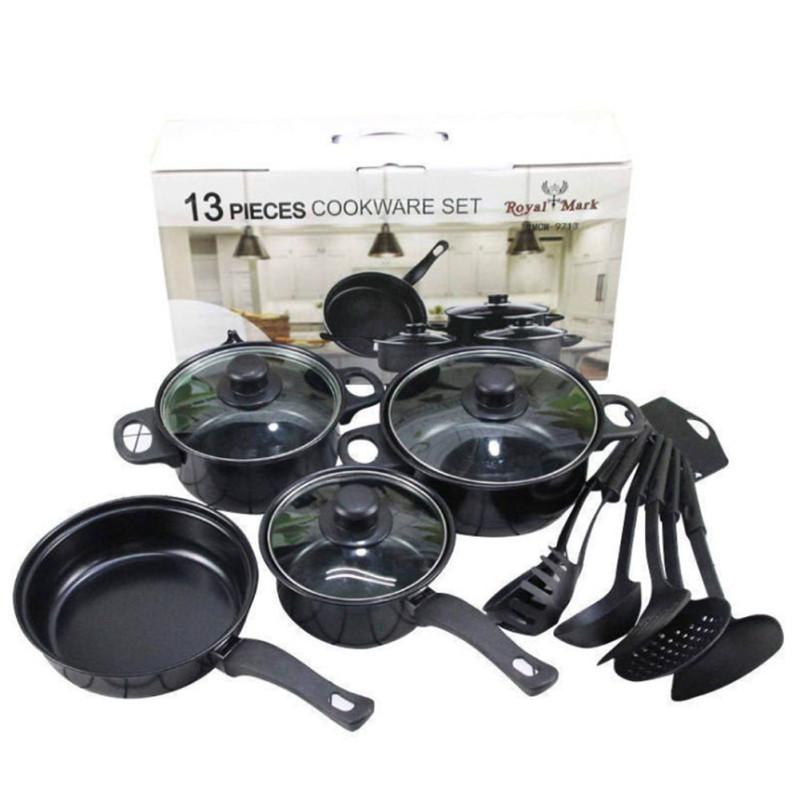 Buy 13pcs Kitchen Nonstick Cookware Utensils Set Fry Pan Stew Pot Milk