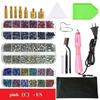 Rhinestones Applicator Kit, Bedazzler Kit with Rhinestones, Hot Fix Rhinestone Setter Tool Kit,Heat Fixed Machine Gun Set Fabric