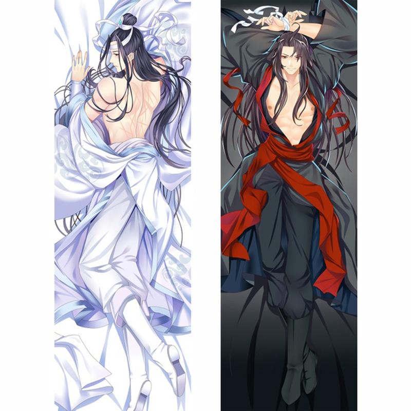 Anime velmistr démonické kultivace Modaozushi Dakimakura povlak na polštář Otaku Mo Dao Zu Shi Throw povlak na polštář