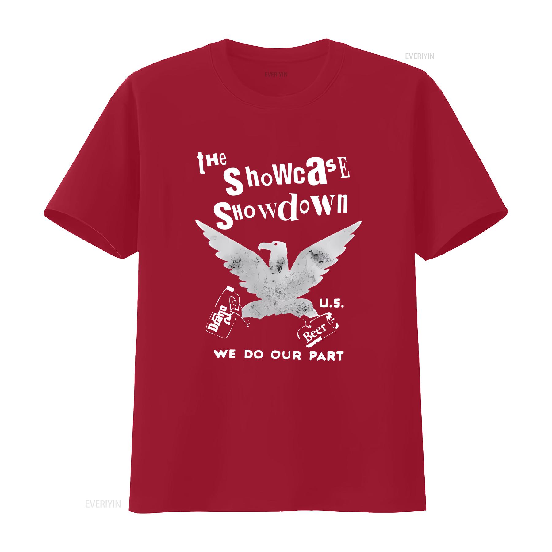 

NEW Showcase Showdown T Shirt Punk Hardcore band TE5249 vintage Washed fashion designer clothes Slightly Breathable streetwear S