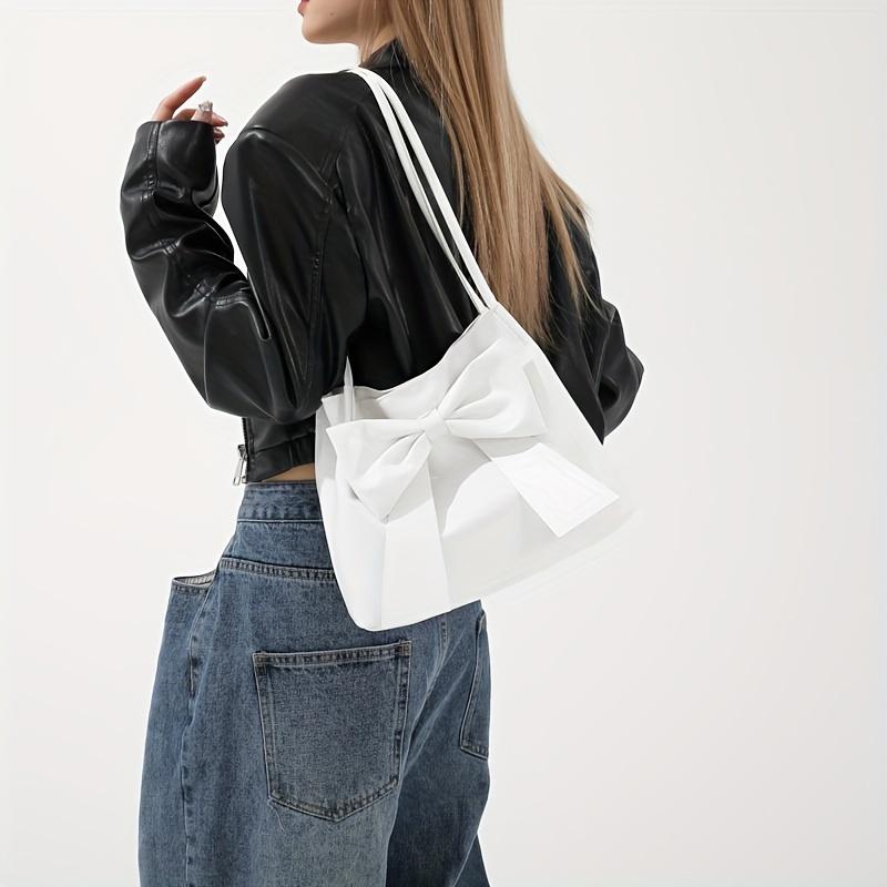Elegant Bowknot Tote Bag For Women, Sweet Versatile Handbag Shoulder Bag