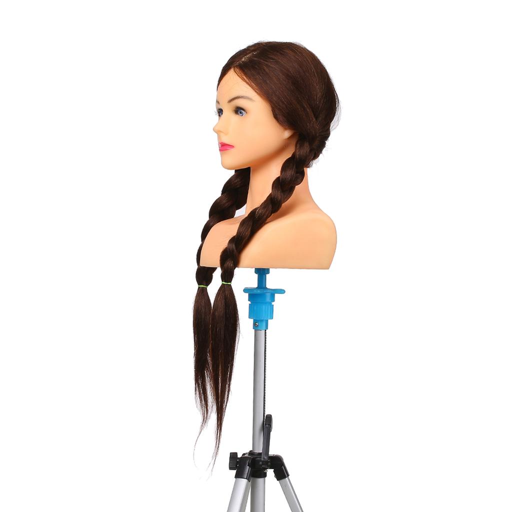 70percent  Human Hair Mannequin Head For Braiding Manikin Head For Hairdresser Professional Cosmetology