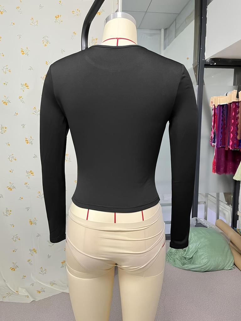 European & American Women's Autumn/Winter Slim Long Sleeve Top – Sexy & Warm Base Layer