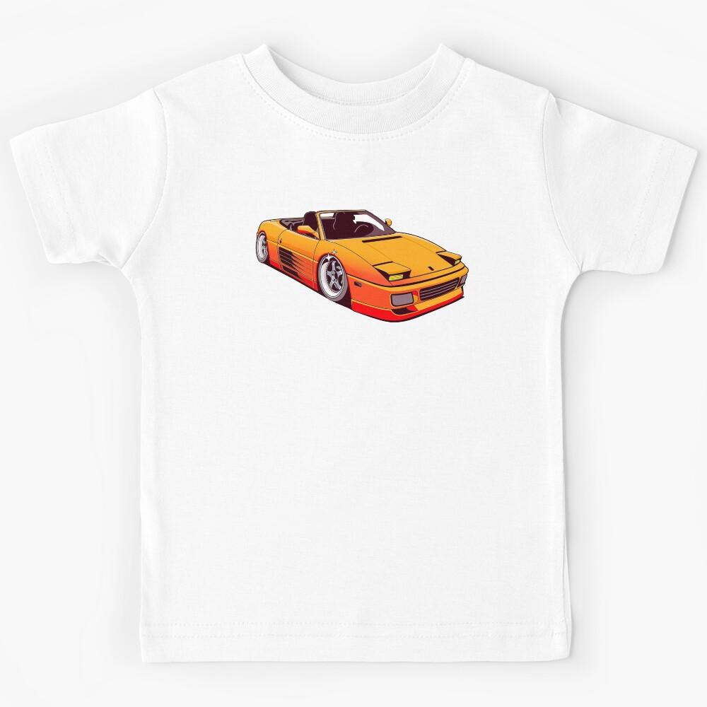 Yellow car race Kids T-Shirt 100