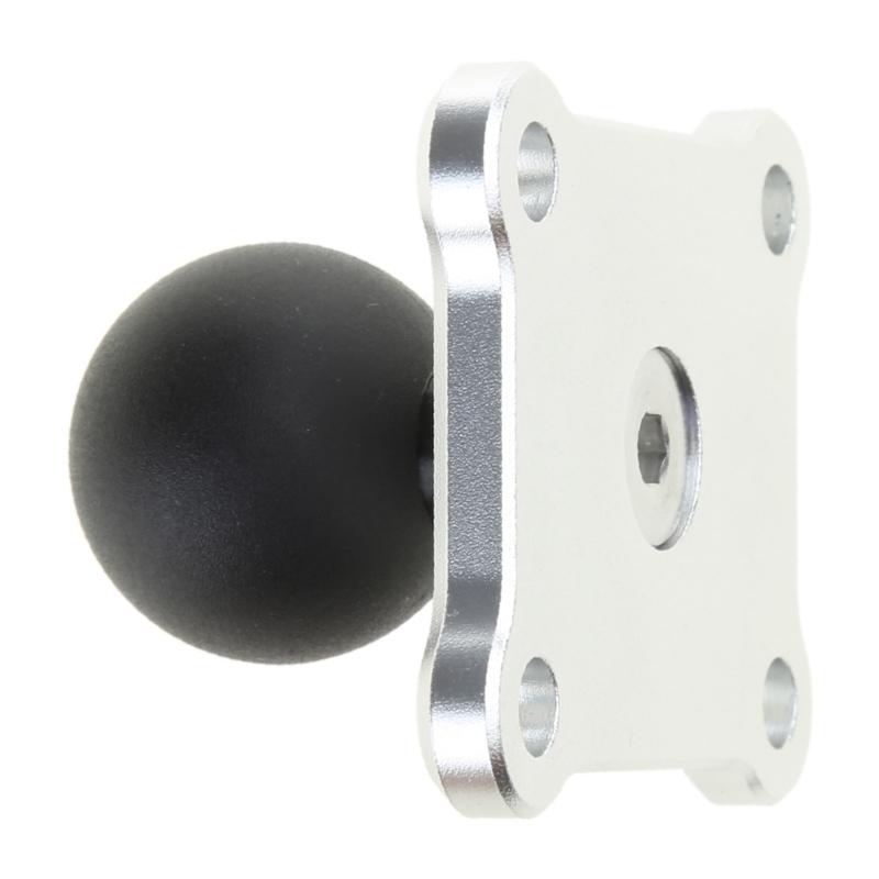 Aluminum Alloy Square Mounting Base with 1 Inch Ball for Head Mount for Zumo 400/450/500/550/660 Rider GPS for Motorcycl