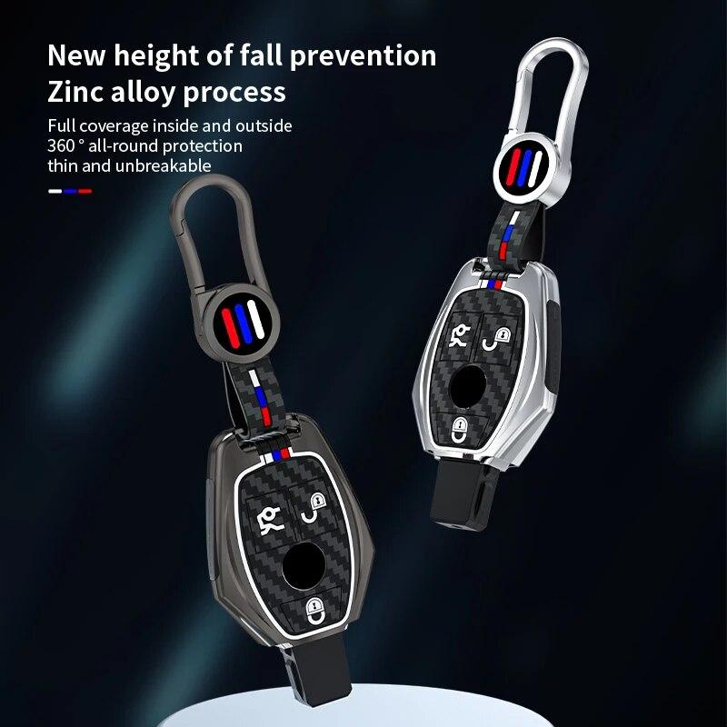 Geanta de acoperire pentru suport pentru chei de masina pentru Mercedes Benz W205 W203 W210 W212 221 C117 W166 ABCESR CLA GLE GLC AMG Accesorii