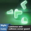 4Pcs Glow-In-The-Dark Pvc Corner Protectors Luminous Table Protectors Furniture Corner Guards & Edge Safety Bumpers Cushion