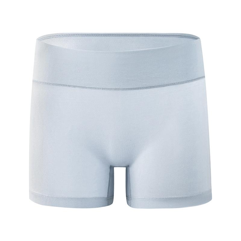 Women's Spring and Summer New Cotton High Waist Belly Non Mark Widened Crotch Anti Light Flat Angle Briefs