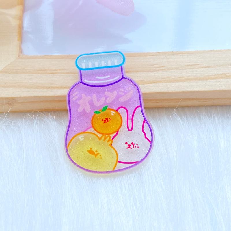 10Pcs New Cute Cartoon Acrylic Lovely Drink Cup Flat Back Cabochons Scrapbooking DIY Jewelry Craft Decoration Accessorie Q55