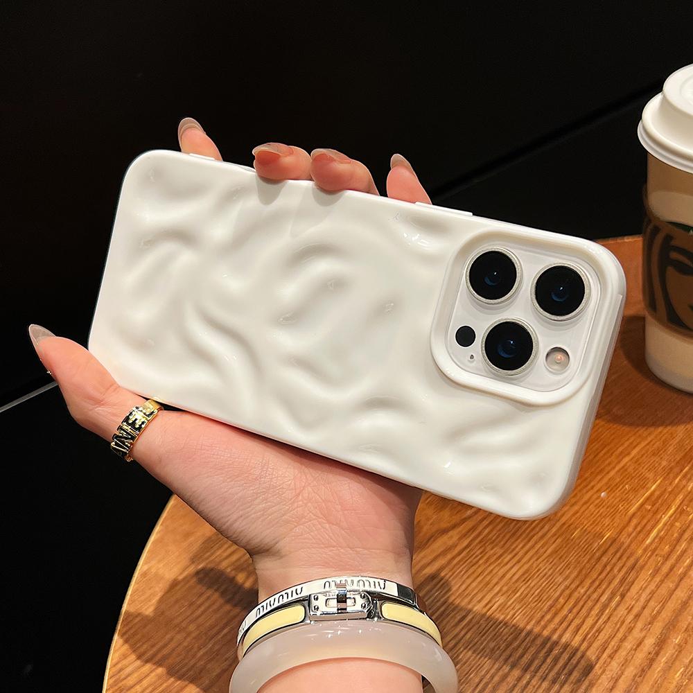 Luxury Glossy Candy Color Silicone Soft Case For iPhone 16 15 14 Plus 13 12 11 Pro Max Anti-Slip Lines Cover Shockproof Shell