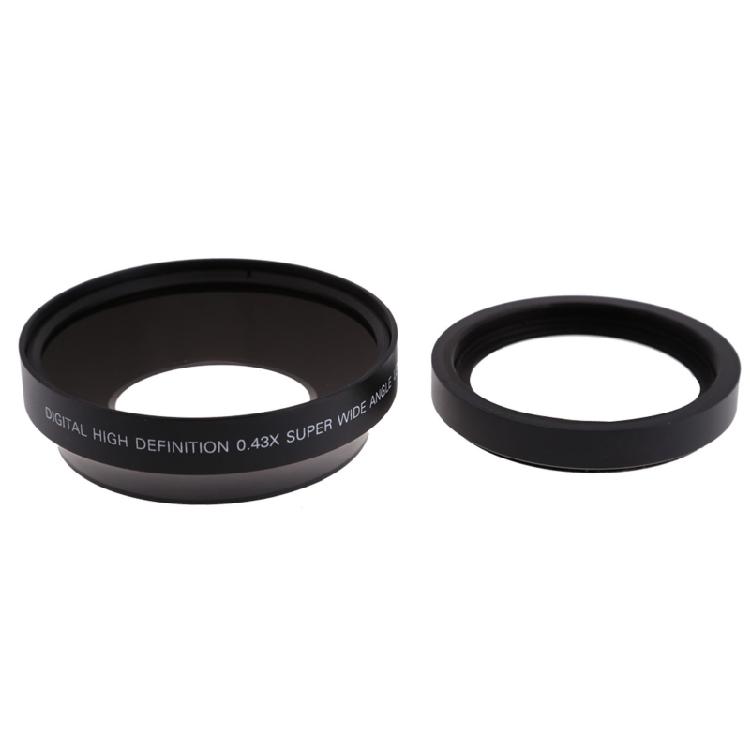 72mm 2.2X Teleconverter Lens/0.43X Wide Angle Lens Kit for Close-up Shooting