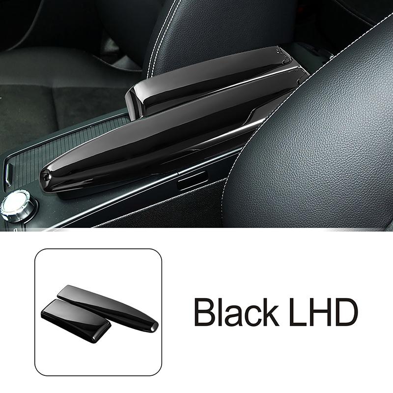 For Mercedes Benz C Class W204 2007-2014 Car Accessories Console Stowing Tidying Armrest Box Cover Carbon Fiber Pattern Stickers