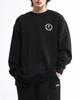 Black Smith Circle Oversize Fit Sweat Shirt Black