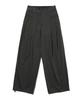 OTHERFITS Double-Pleat Street Wide Fit Slacks (Charcoal)