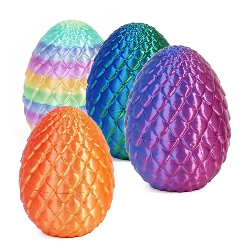 4er-Set 3D-gedruckte Schlangen-Überraschungsei-Dekoration, Flexible Gelenke, Das Beste für 3D-Druck-Enthusiasten Geschenk