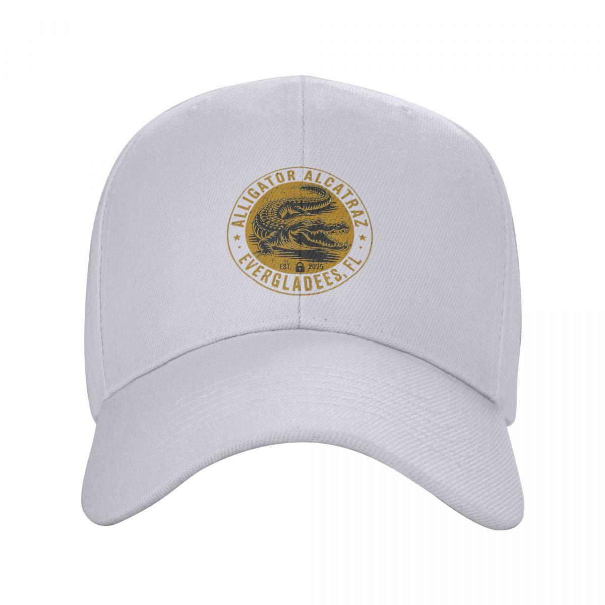

Alligator Alcatraz Florida Everglades Cap Fashion Casual Baseball Caps Adjustable Hat Hip Hop Summer Unisex Baseball Hats One Size