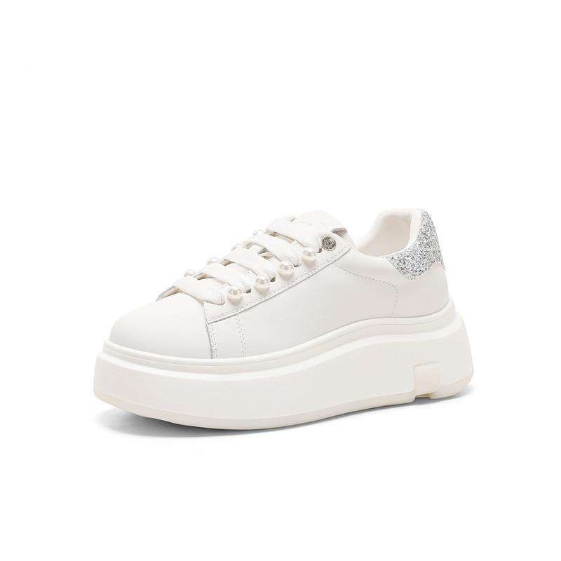 Small man heightened thick-soled ultra-light casual versatile autumn trend shock absorption soft-soled straps board shoes women